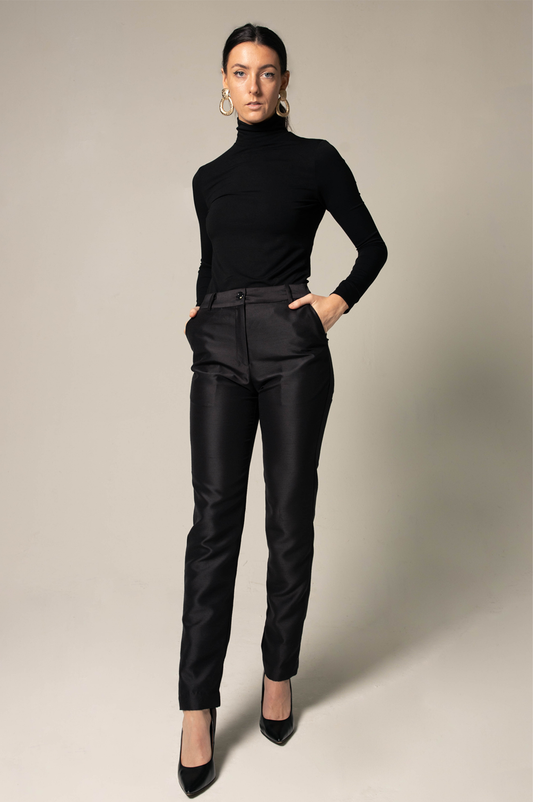 Elegant Skinny Pants in Black - Melissa