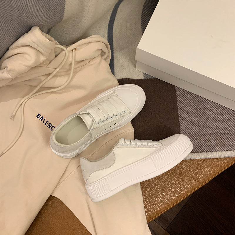 Casual Shoes All-Match White Shoes Women Canvas Shoes - Melissa