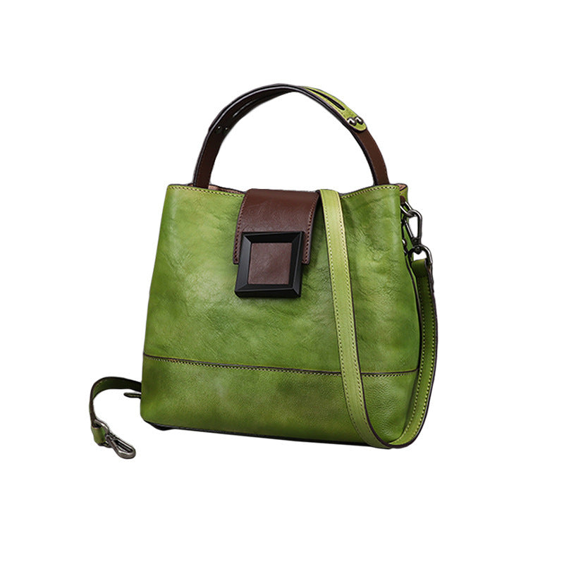 Function Pack Chinese Style Manual Retro Women Bag Leather Women