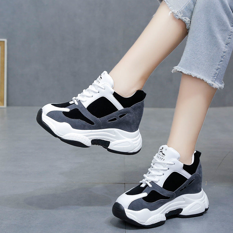 Woman Fashion Sneakers Platform Chunky Casual Shoes  New Designers Basket Female Vulcanized Shoes Women High Heels - Melissa