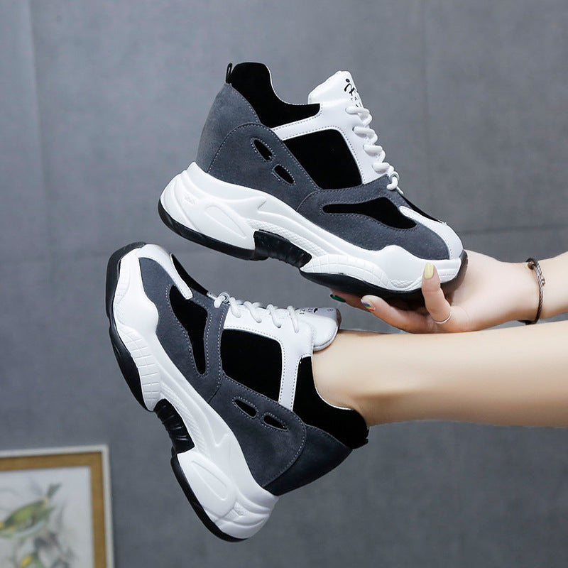 Woman Fashion Sneakers Platform Chunky Casual Shoes  New Designers Basket Female Vulcanized Shoes Women High Heels - Melissa