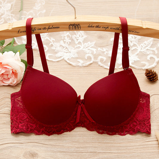 Bra Small Chest Gathered Bra With Underwire - Melissa