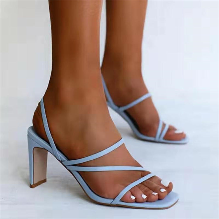 Stiletto Sandals Plus Size 36-43 Woman High Heels Shoes Lady - Melissa