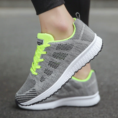 Women Casual Shoes Fashion Breathable Walking Mesh Flat Shoes Woman White Sneakers Women Tenis Feminino Female Shoes - Melissa