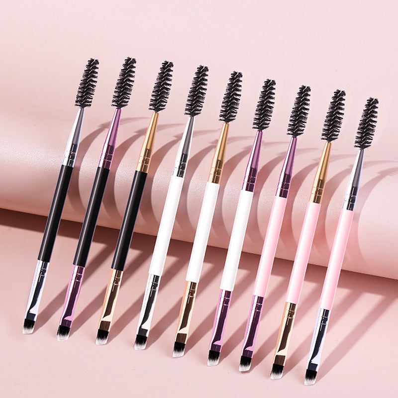 Spiral Angled Makeup Double Ended Eyebrow Brush - Melissa