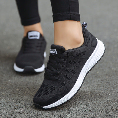 Women Casual Shoes Fashion Breathable Walking Mesh Flat Shoes Woman White Sneakers Women Tenis Feminino Female Shoes - Melissa