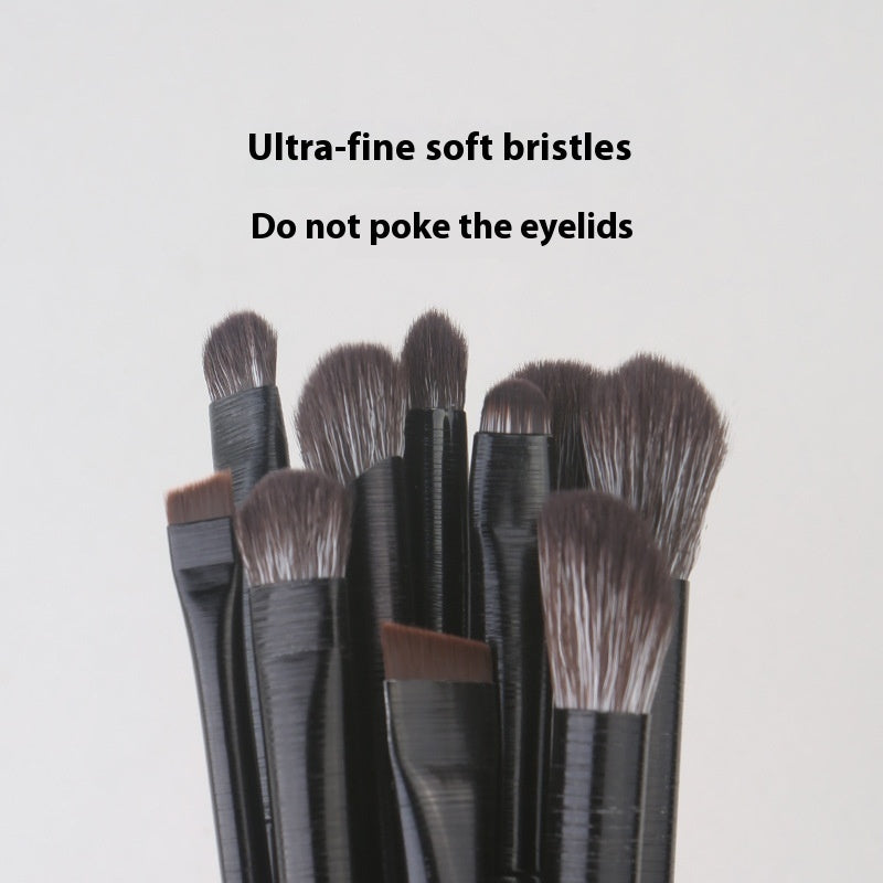 13 Black Brushed Eye Brush Makeup Tools Eye Makeup Brush Leather Ba - Melissa